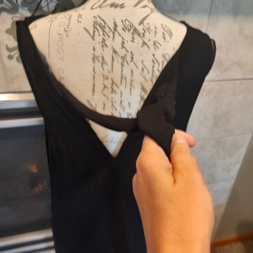 Michael Stars Medium Black Rayon Dress! NWT - Picture 8 of 13